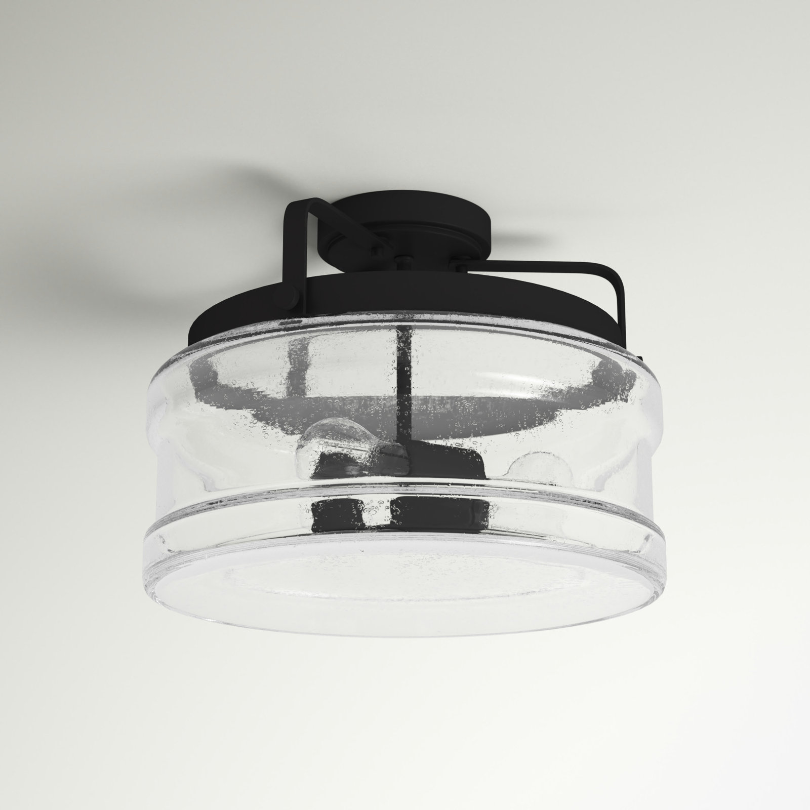 Sand & Stable Cory Glass Semi Flush Mount & Reviews Sand & Stable Cory Glass Semi Flush Mount & Reviews